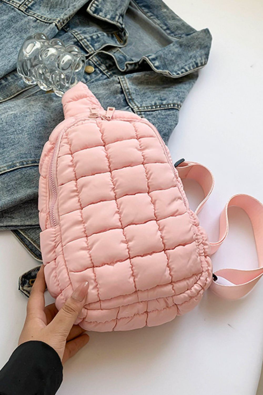 Quilted Nylon Crossbody Bag - Luxe4Everyday Bags