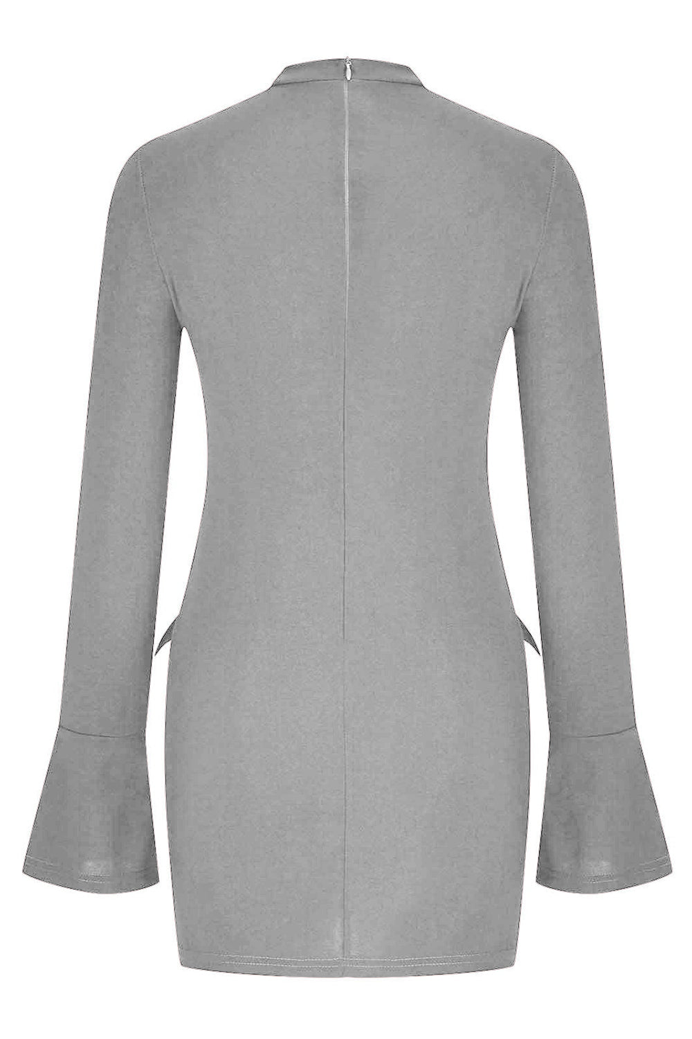 Mock Neck Long Sleeve Mini Dress - Luxe4Everyday dress