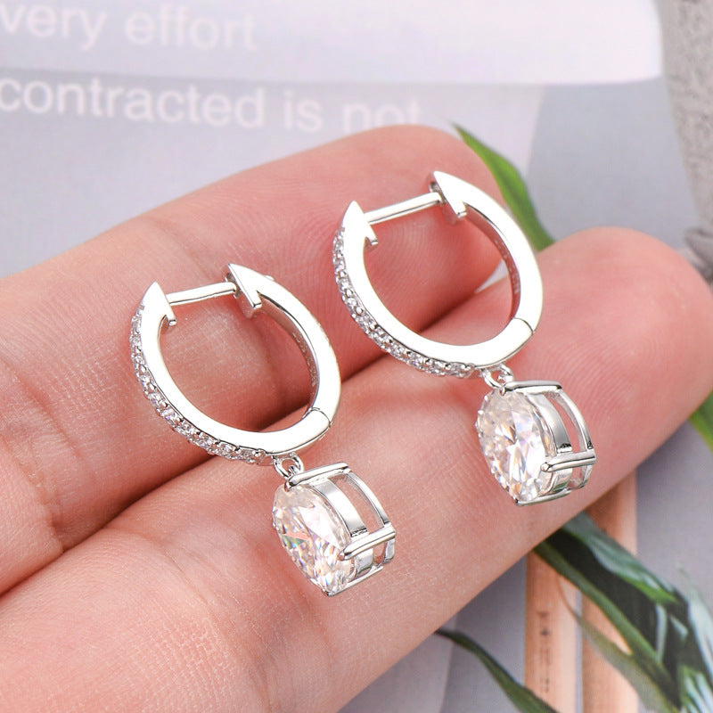 3 Carat Moissanite 925 Sterling Silver Earrings - Luxe4Everyday Earrings