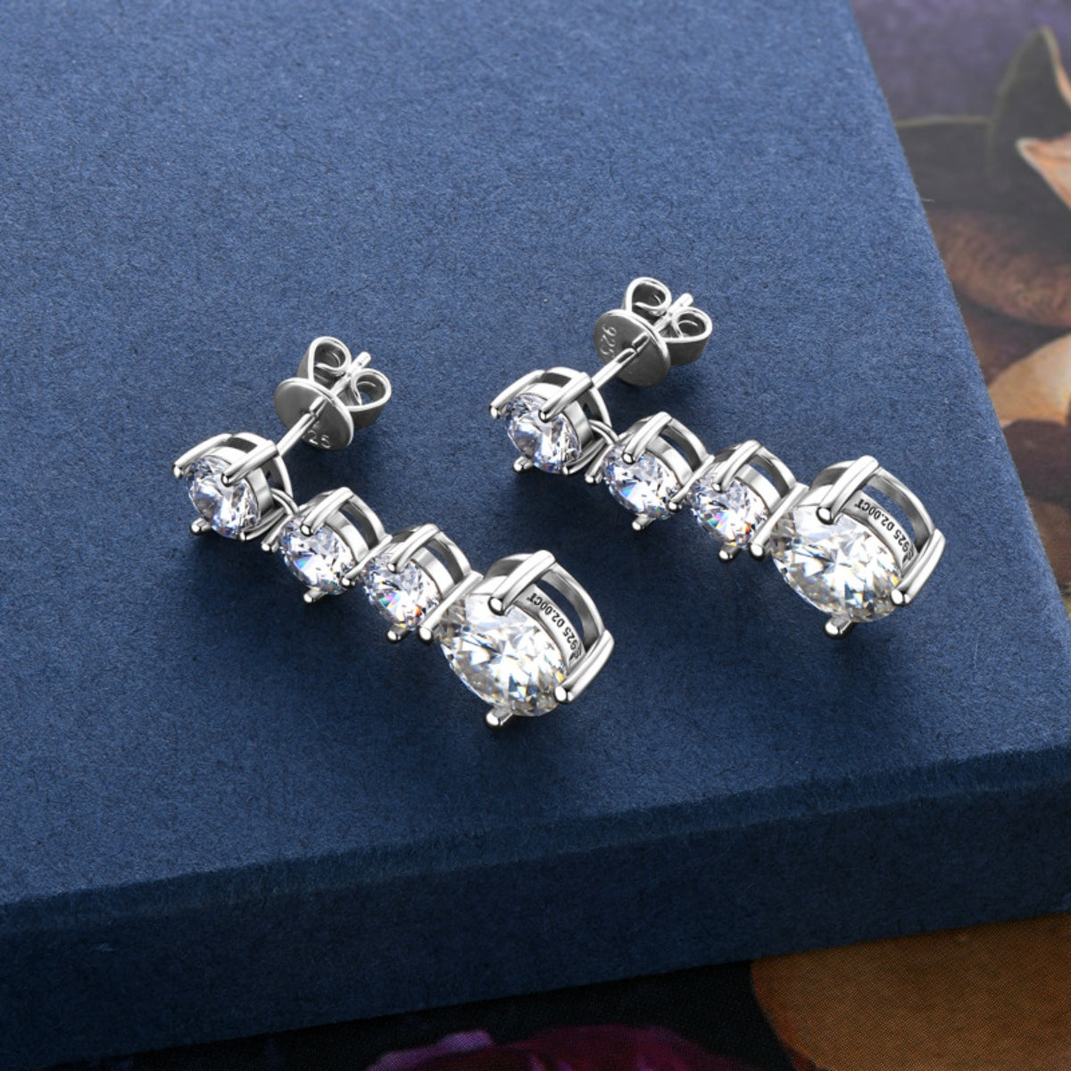 4 Carat Moissanite 925 Sterling Silver Earrings - Luxe4Everyday Earrings