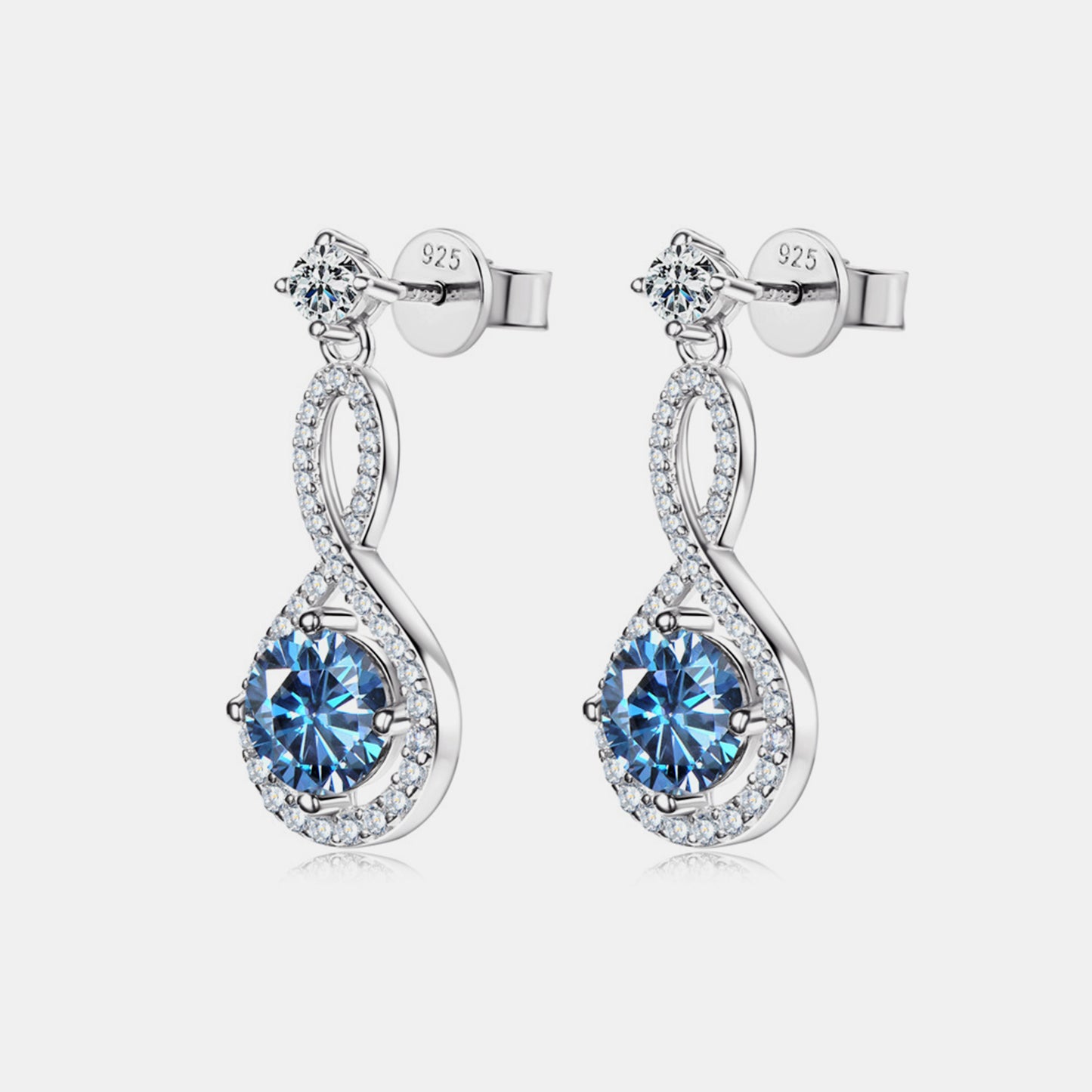 1 Carat Moissanite 925 Sterling Silver Earrings - Luxe4Everyday Earrings