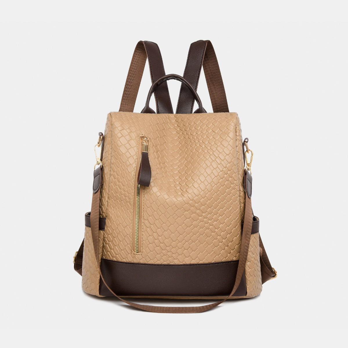 PU Leather Backpack Bag - Luxe4Everyday Tan / One Size Bags