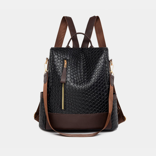 PU Leather Backpack Bag - Luxe4Everyday Black / One Size Bags