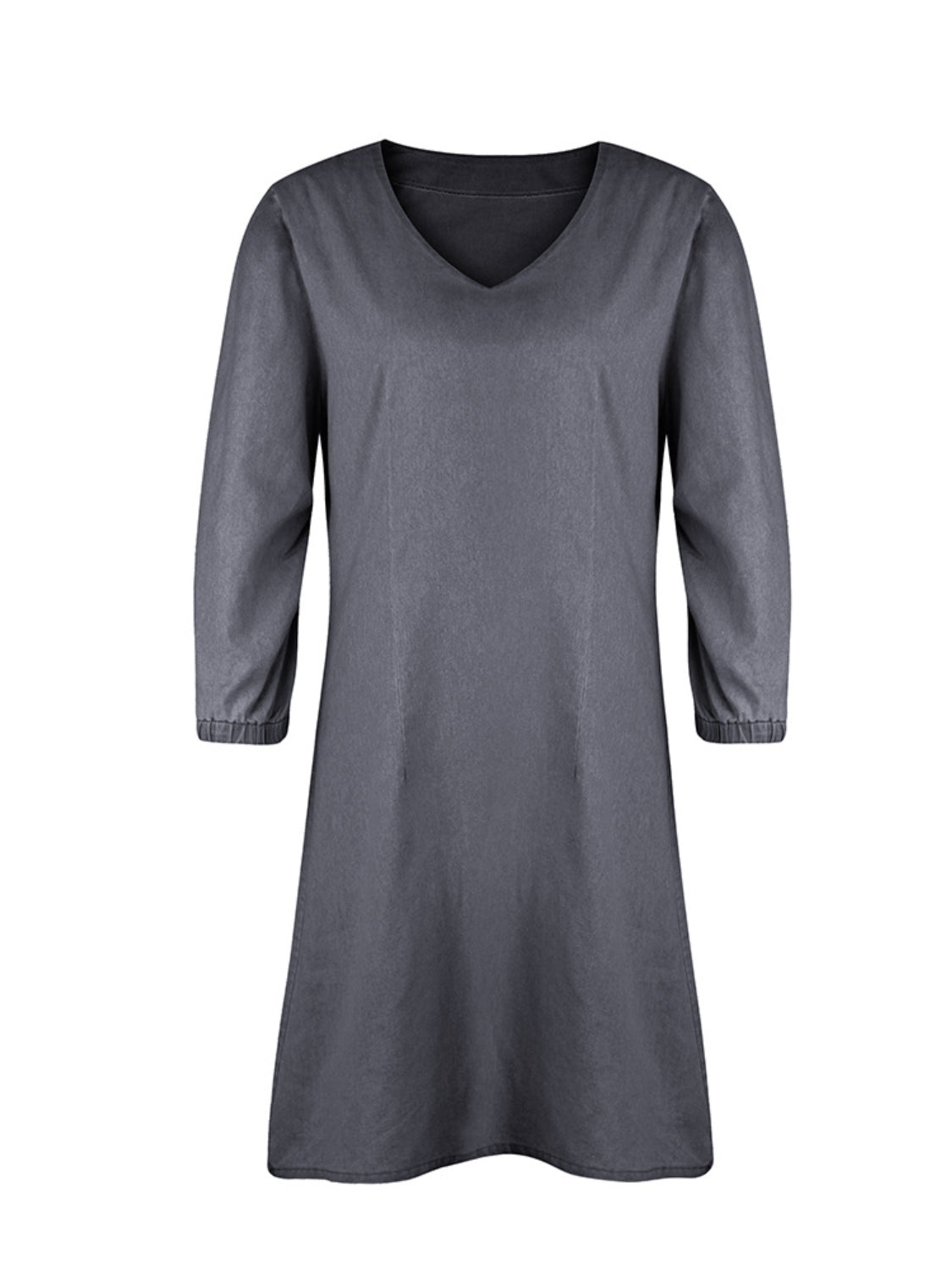 Full Size V-Neck Half Sleeve Dress - Luxe4Everyday Dress