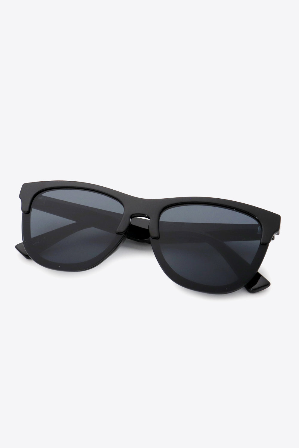 UV400 Browline Wayfarer Sunglasses - Luxe4Everyday Black / One Size Sunglasses