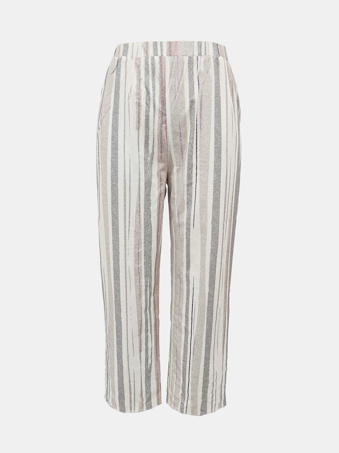 Striped Pants with Pockets - Luxe4Everyday Dust Storm / S Pants