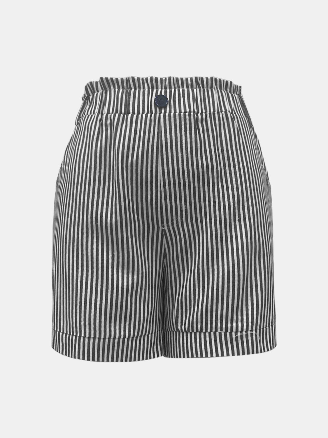 Full Size High Waist Striped Shorts - Luxe4Everyday Shorts