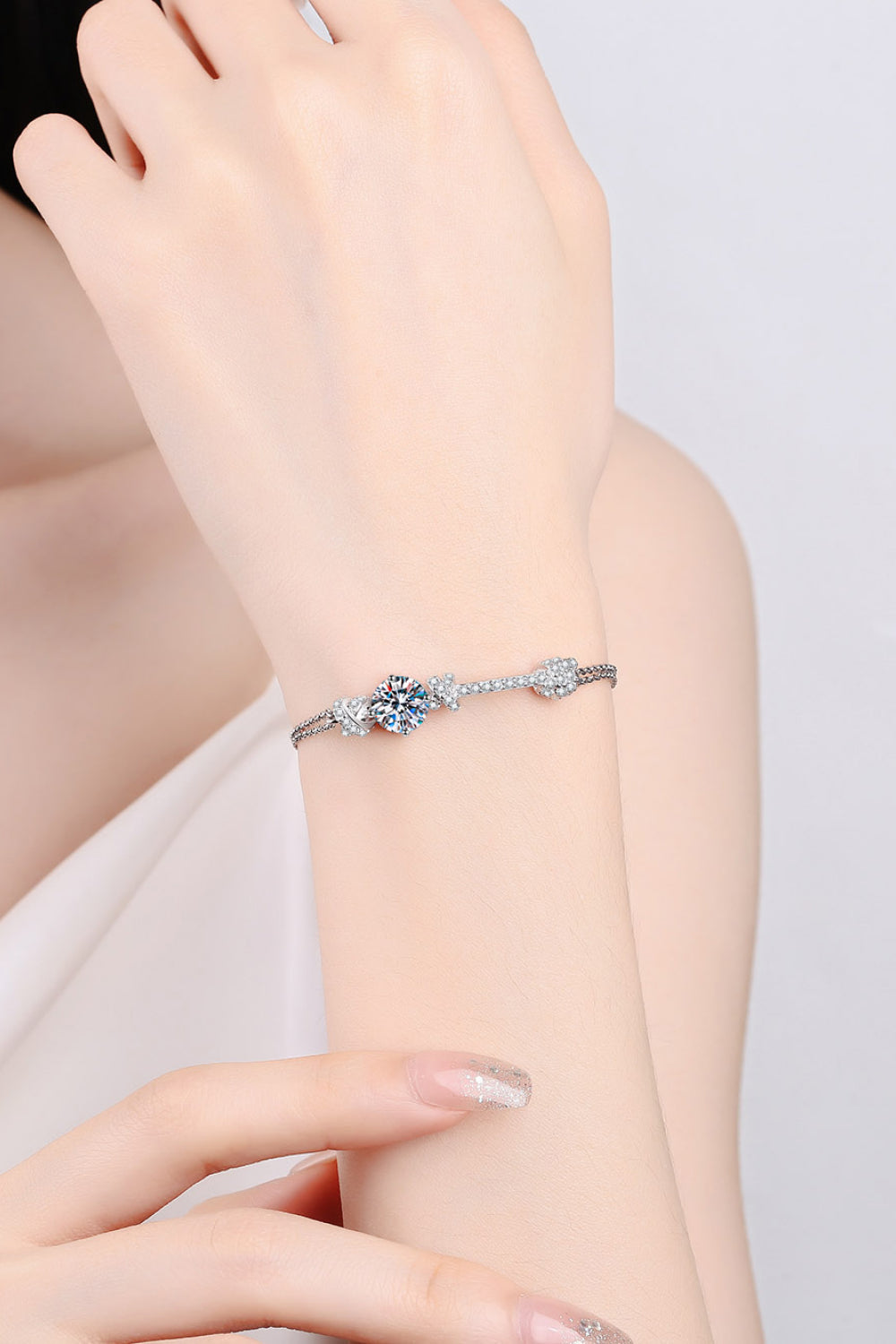 2 Carat Moissanite 925 Sterling Silver Bracelet - Luxe4Everyday Bracelet