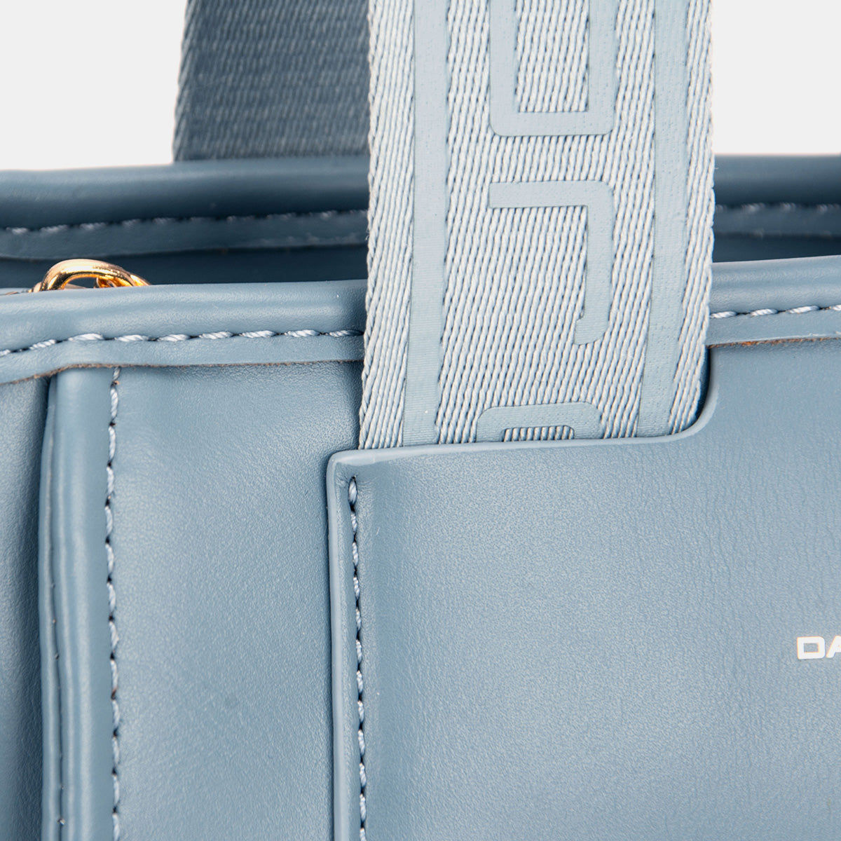 David Jones Small Handbag with Embossed Pattern Handles - Luxe4Everyday Bags