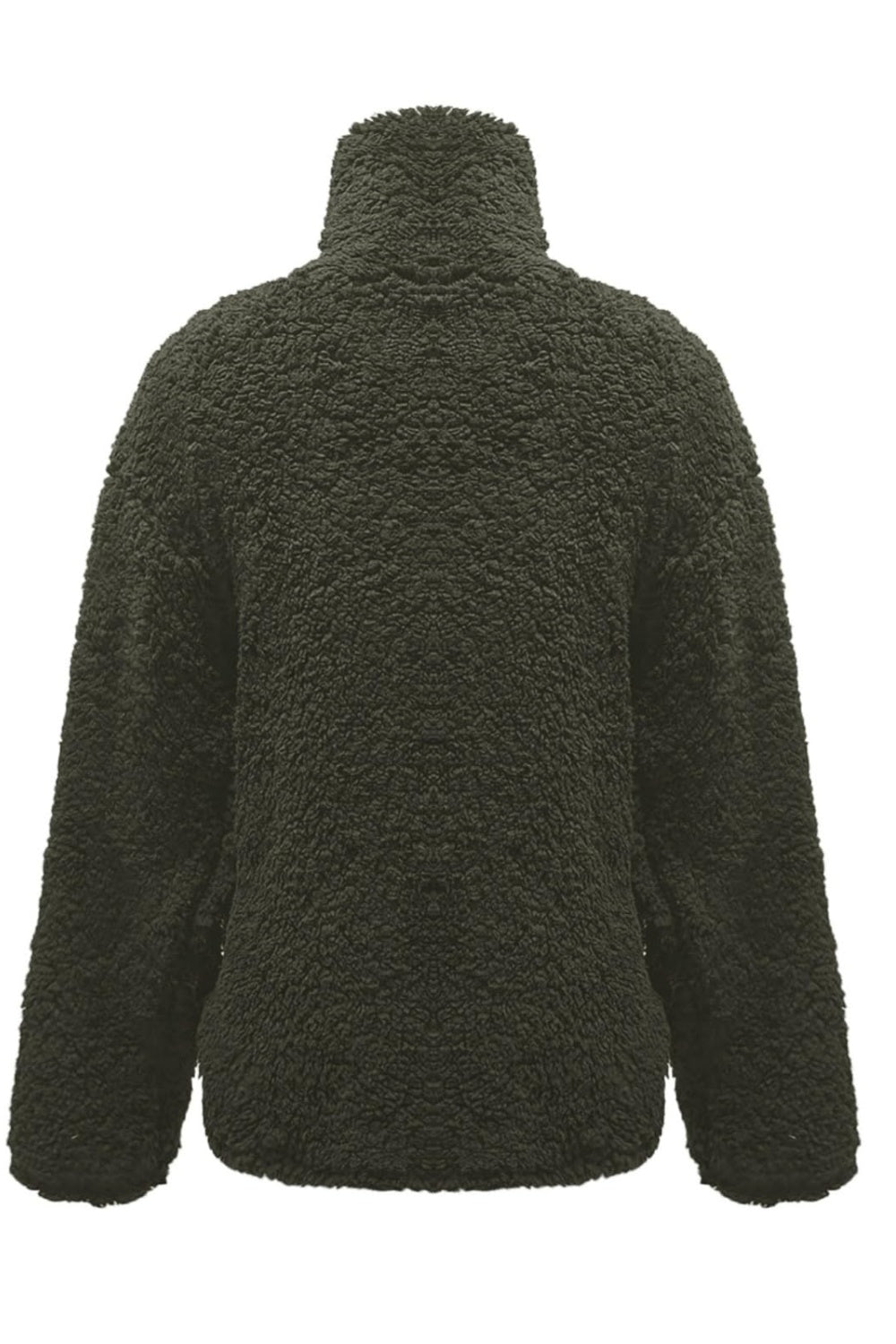 Fuzzy Turtleneck Long Sleeve Sweatshirt - Luxe4Everyday Sweater