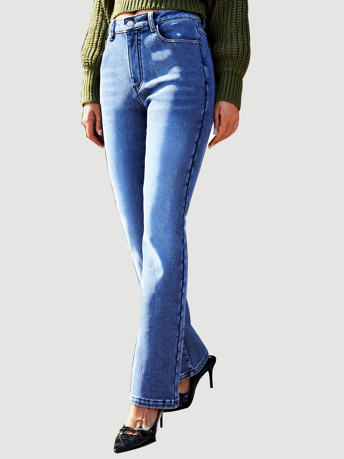 Straight Leg Jeans with Pockets - Luxe4Everyday Medium / XS Jeans