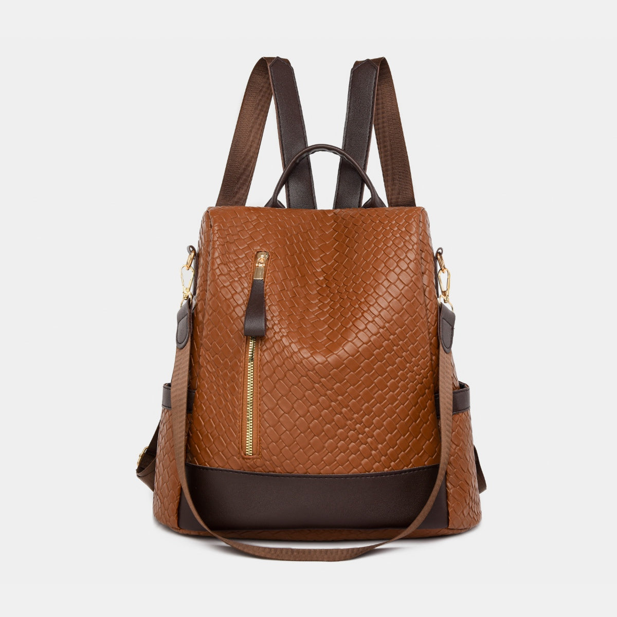 PU Leather Backpack Bag - Luxe4Everyday Brown / One Size Bags