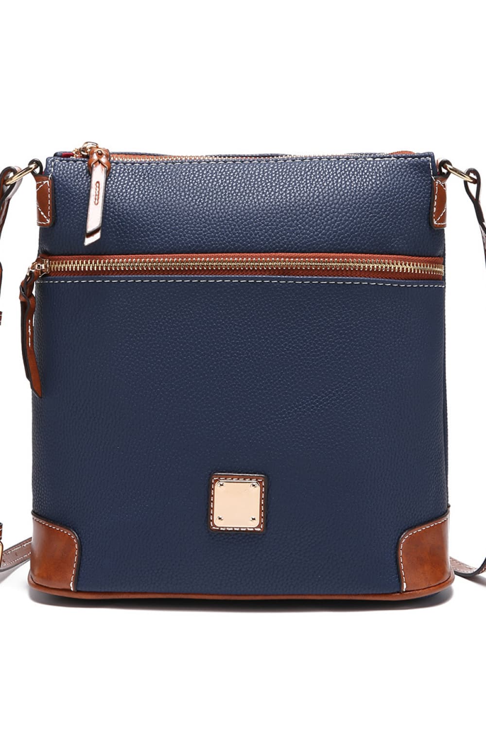 PU Leather Crossbody Bag - Luxe4Everyday Navy / One Size Bags