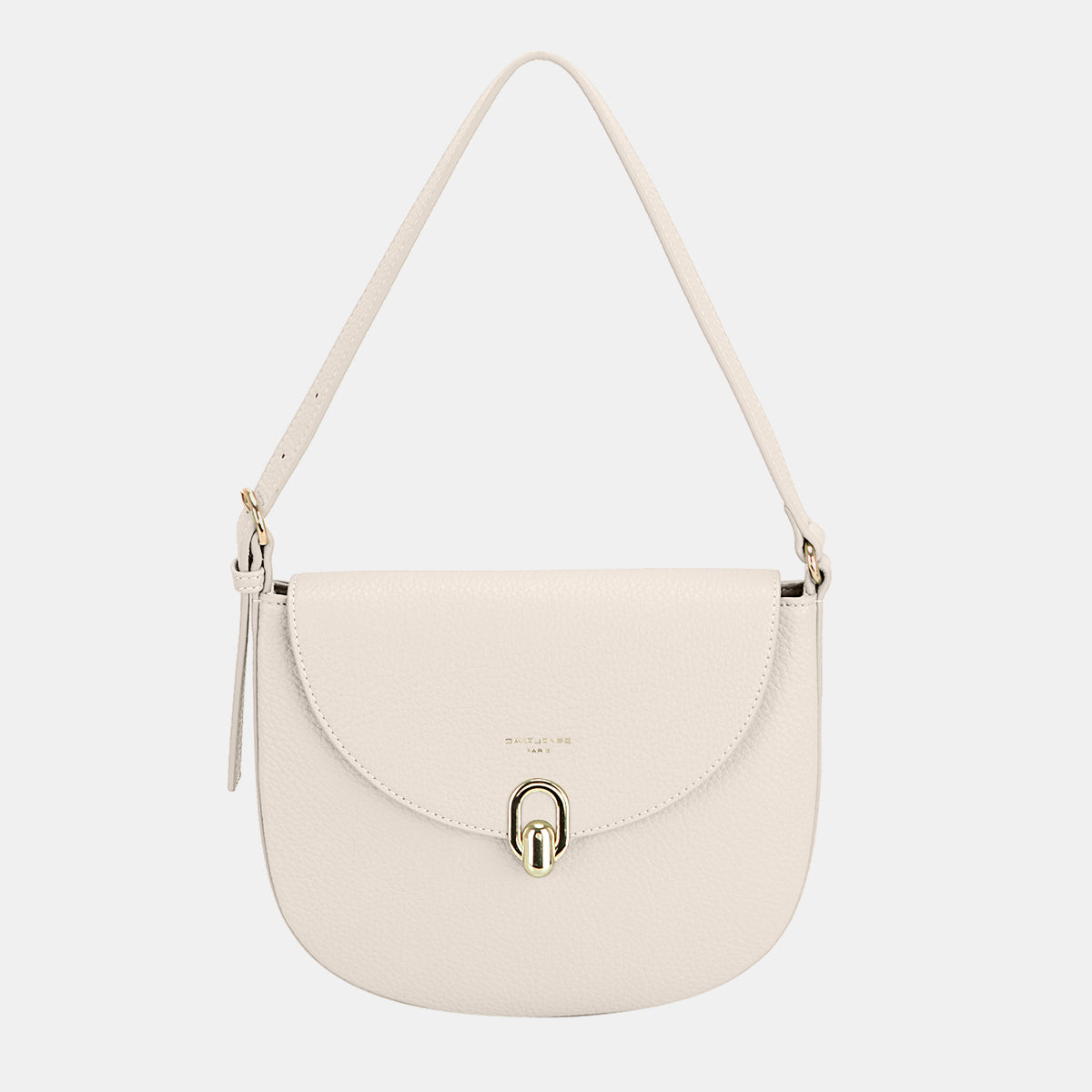 David Jones Metal Buckle Shoulder Bag - Luxe4Everyday Ivory / One Size Bags