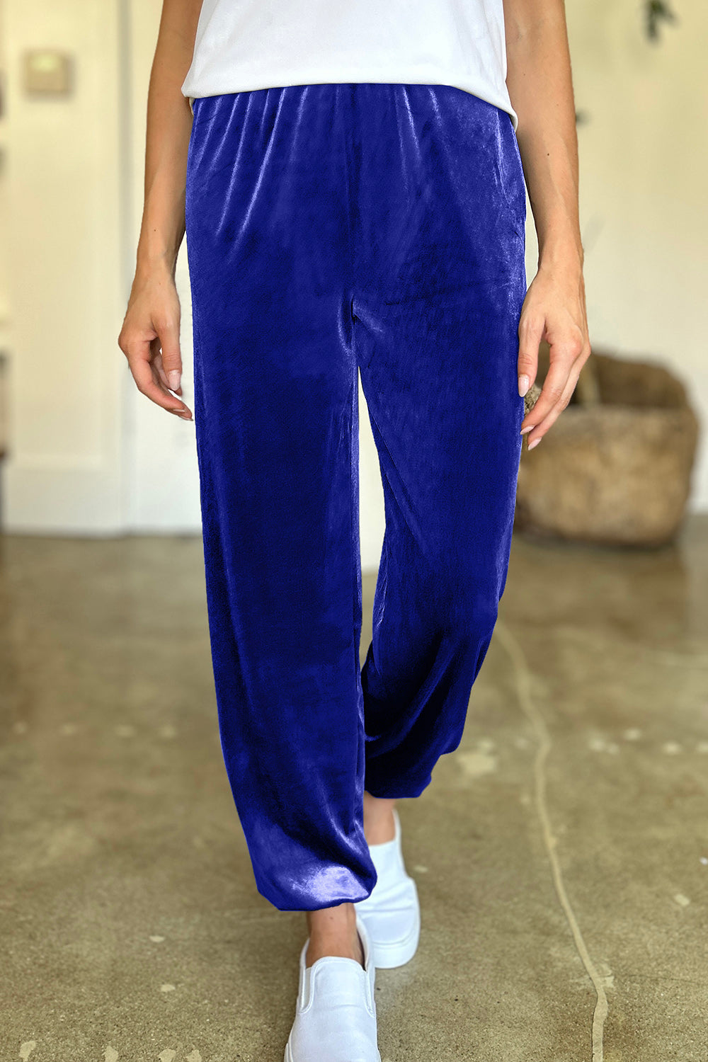 FAM-FAM Pocketed Elastic Waist Joggers - Luxe4Everyday Pants