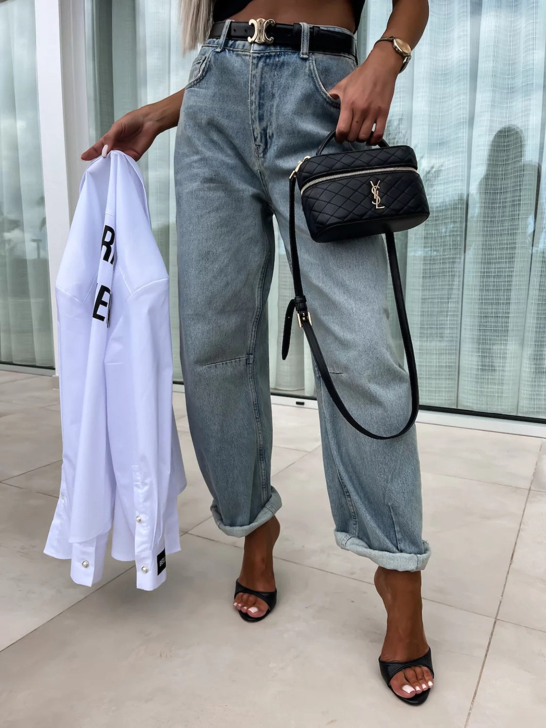 High Waist Wide Leg Jeans - Luxe4Everyday Light / S Jeans