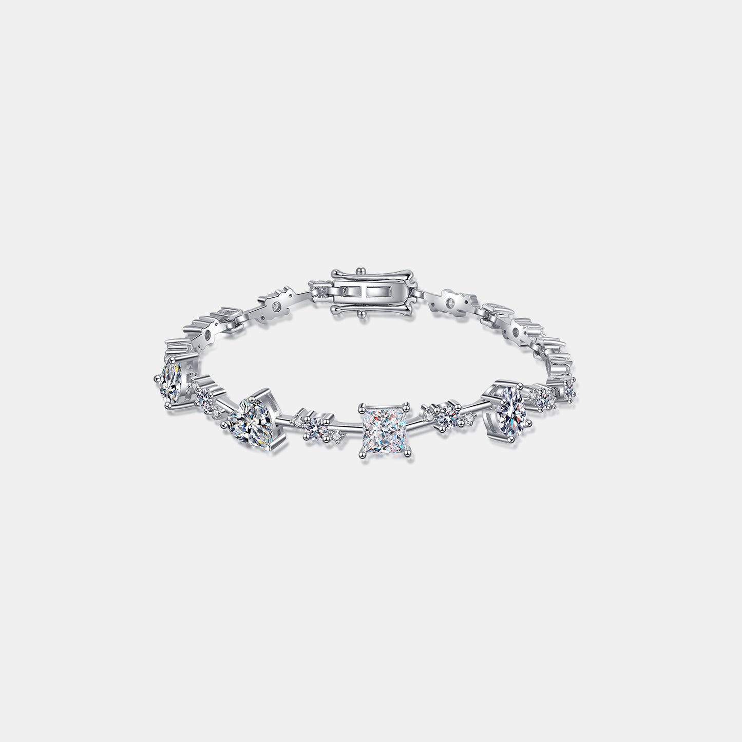 6.2 Carat Moissanite 925 Sterling Silver Bracelet - Luxe4Everyday Bracelet