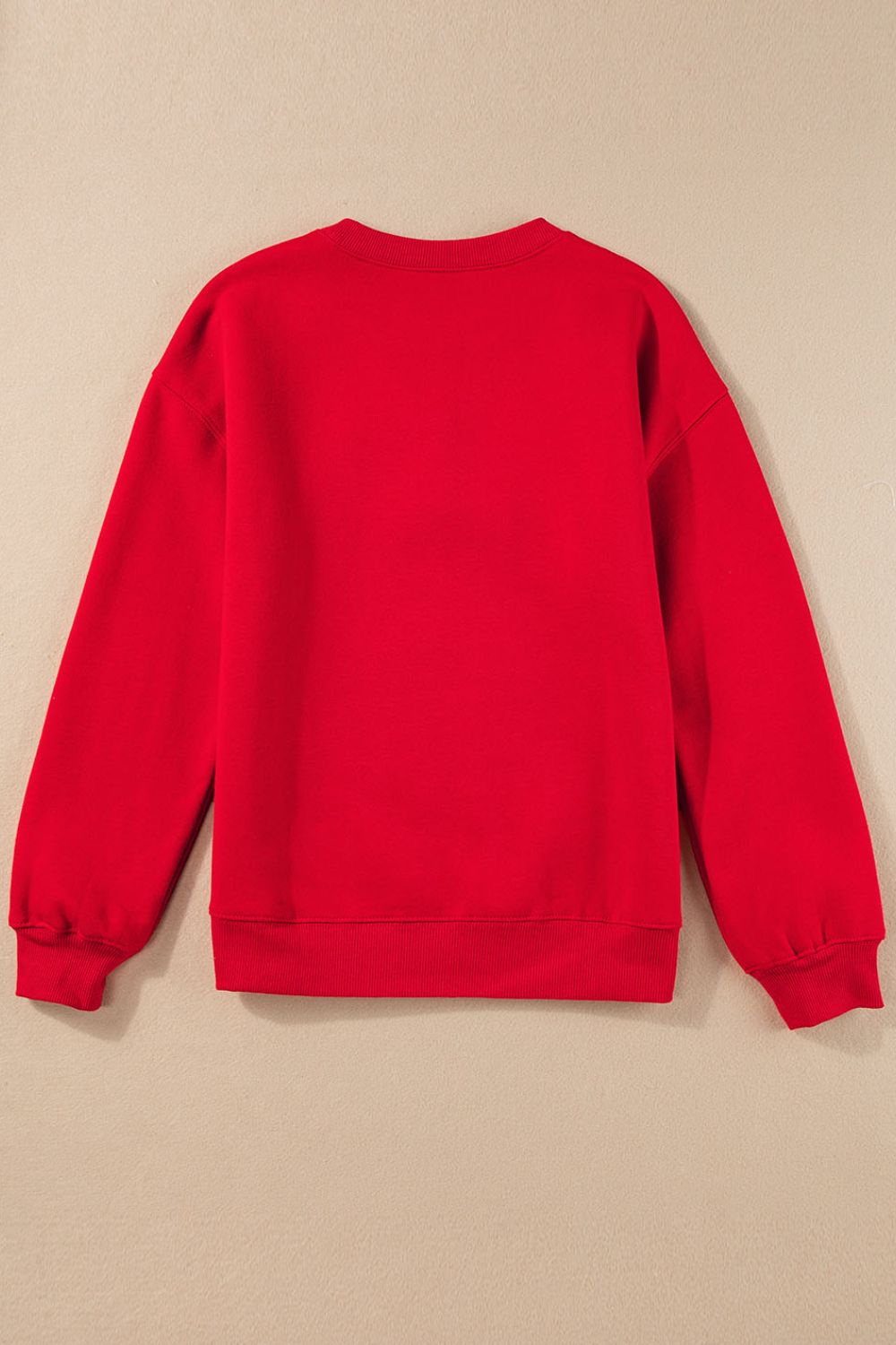 Valentine’s Day XOXO Round Neck Drop Shoulder Sweatshirt - Luxe4Everyday Red / S Sweater