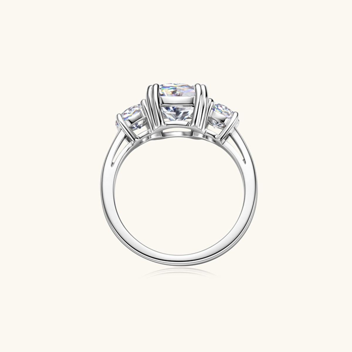 3.5 Carat Moissanite 925 Sterling Silver Ring - Luxe4Everyday Rings