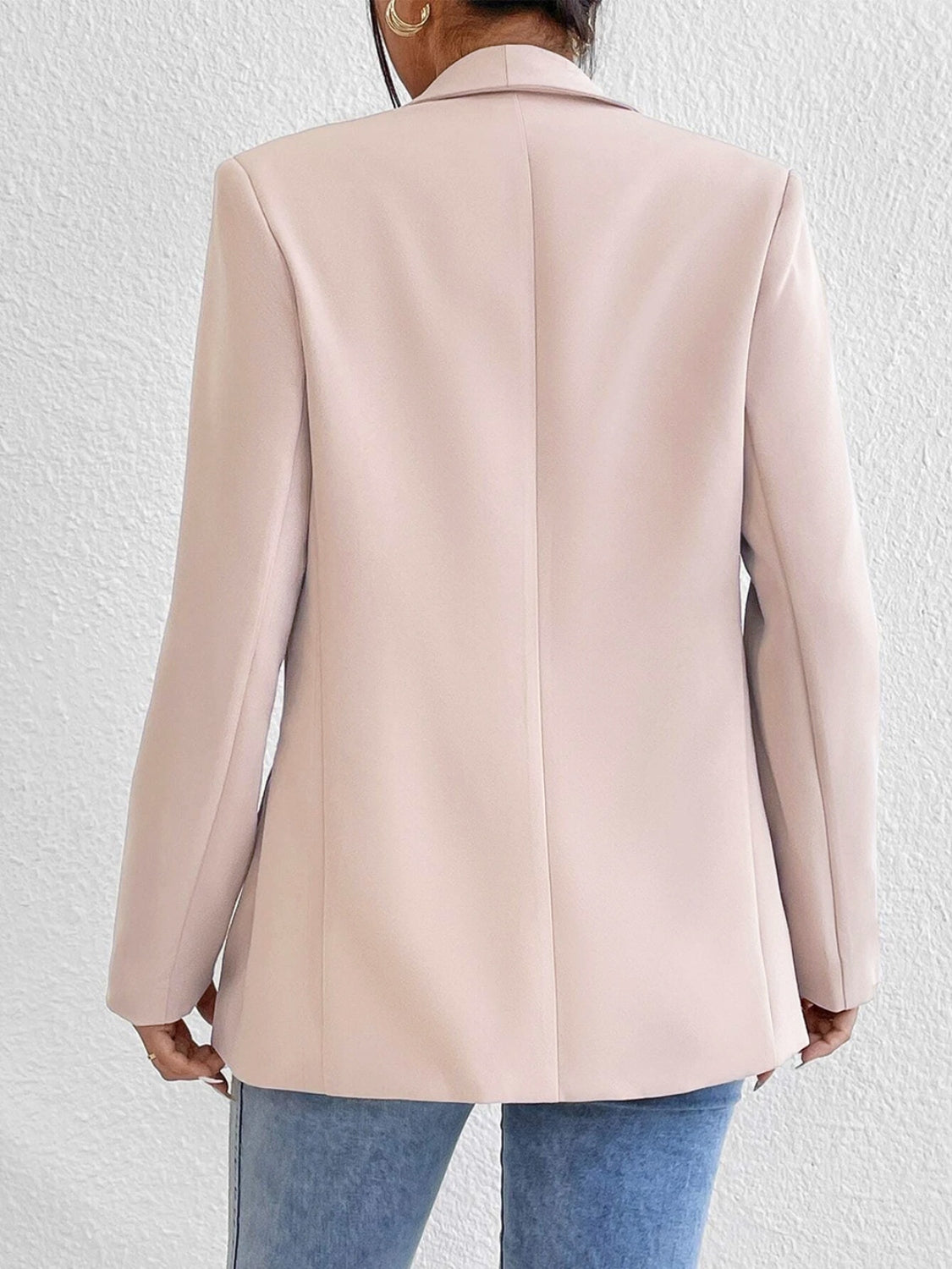 Shawl Collar Long Sleeve Blazer - Luxe4Everyday Blazer