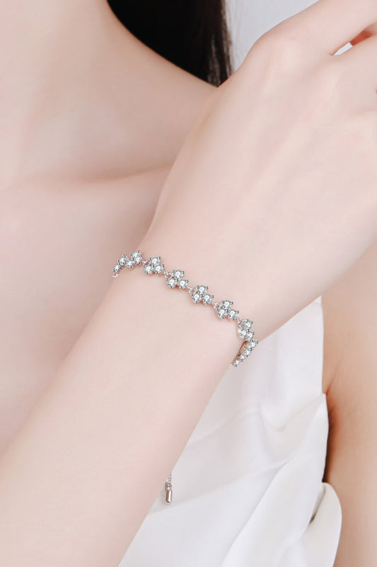 Adjustable Moissanite Bracelet - Luxe4Everyday Silver / One Size Bracelet