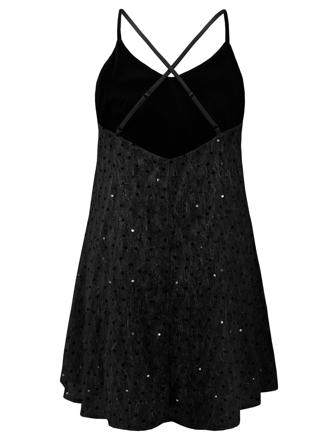 Sequin V-Neck Mini Cami Dress - Luxe4Everyday Dress