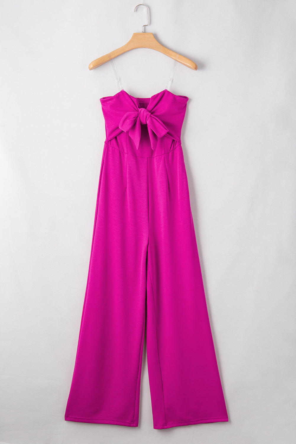 Tied Tube Wide Leg Jumpsuit - Luxe4Everyday Hot Pink / S Jumpsuit