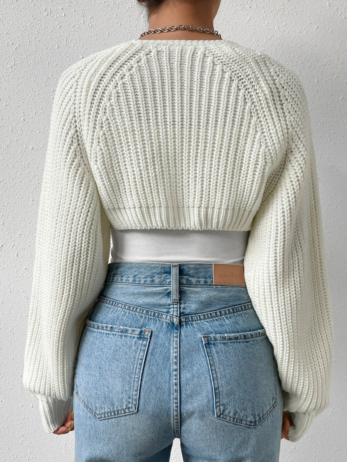 Honey Open Front Long Sleeve Cropped Cardigan - Luxe4Everyday Sweater