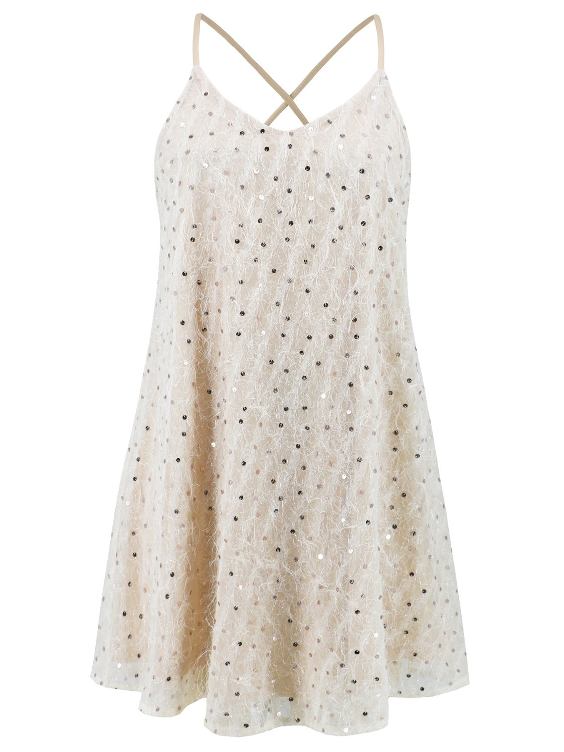 Sequin V-Neck Mini Cami Dress - Luxe4Everyday Dress