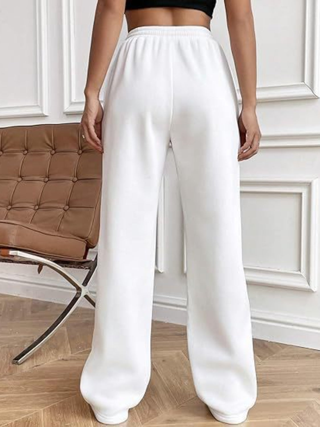 Drawstring Wide Leg Pants with Pockets - Luxe4Everyday Pants