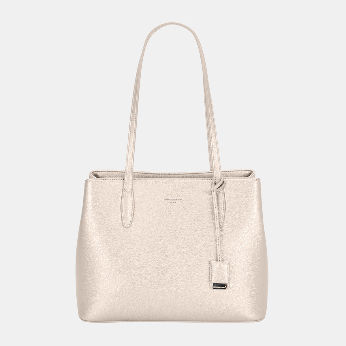 David Jones PU Leather Handbag - Luxe4Everyday Creamy White / One Size Bags