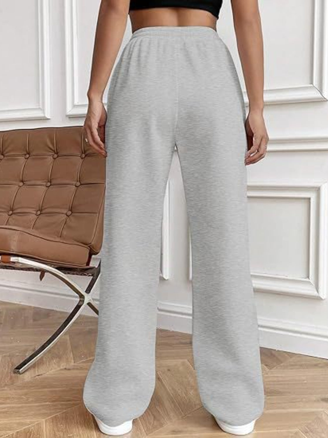 Drawstring Wide Leg Pants with Pockets - Luxe4Everyday Pants