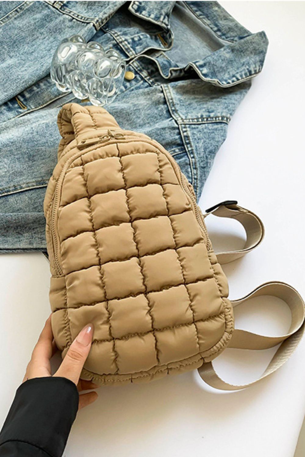 Quilted Nylon Crossbody Bag - Luxe4Everyday Bags