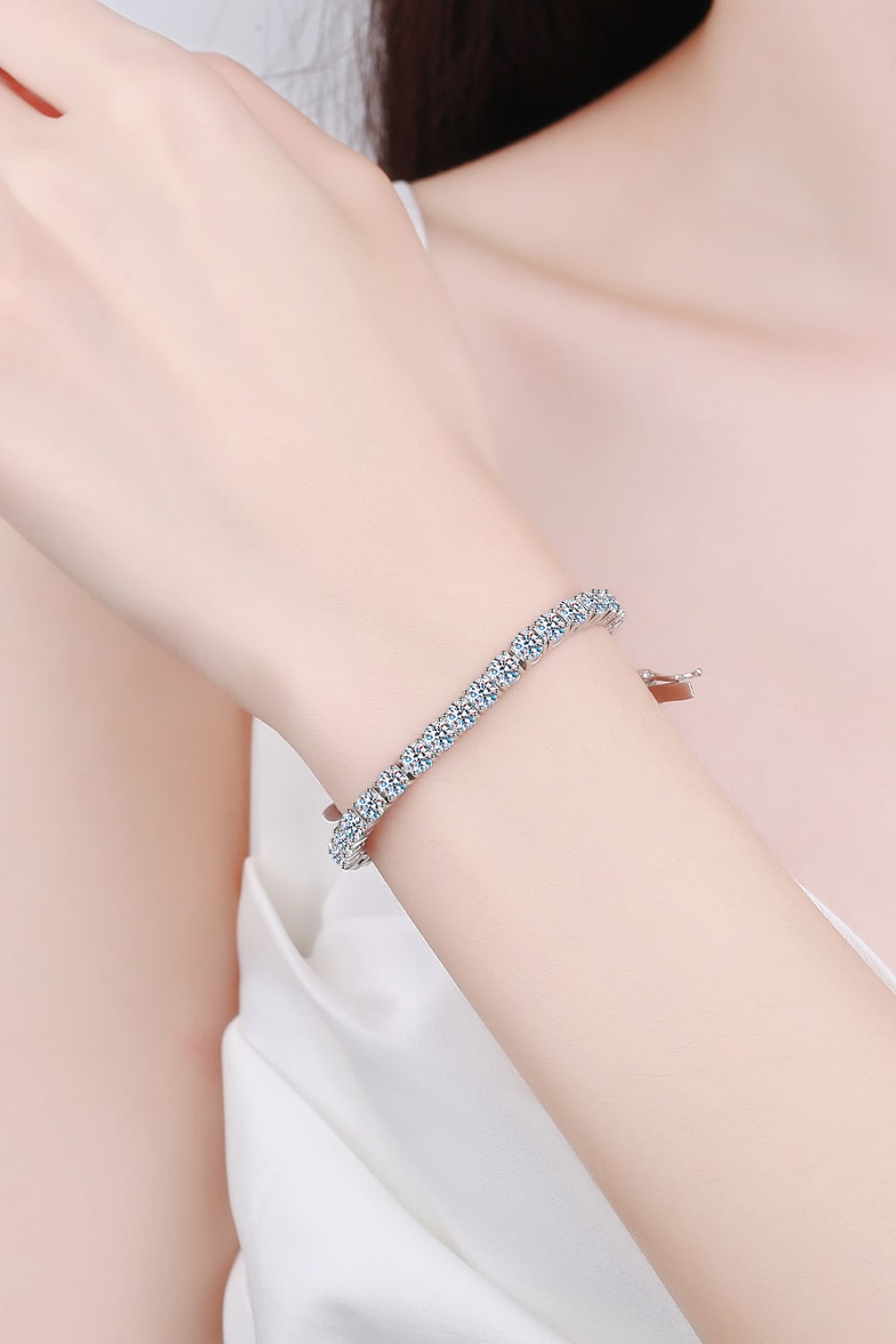 Moissanite Bracelet - Luxe4Everyday Silver / One Size Bracelet