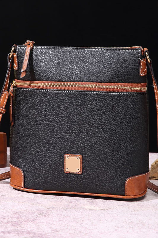 PU Leather Crossbody Bag - Luxe4Everyday Black/Brown / One Size Bags