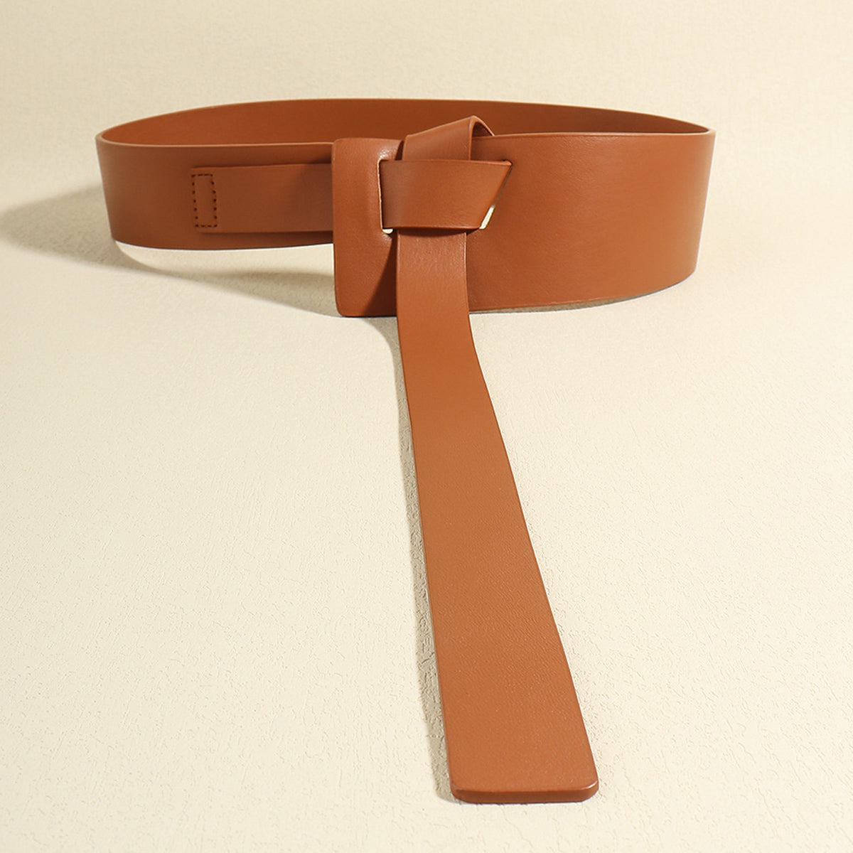 Knot Detail PU Belt - Luxe4Everyday Caramel / One Size Belt