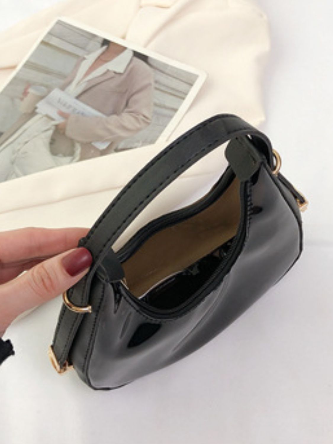 PU Leather PVC Shoulder Bag - Luxe4Everyday Bags