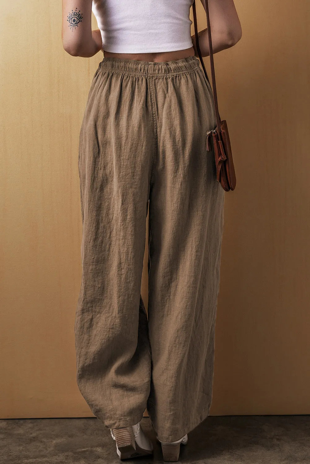 Drawstring Wide Leg Pants - Luxe4Everyday Pants