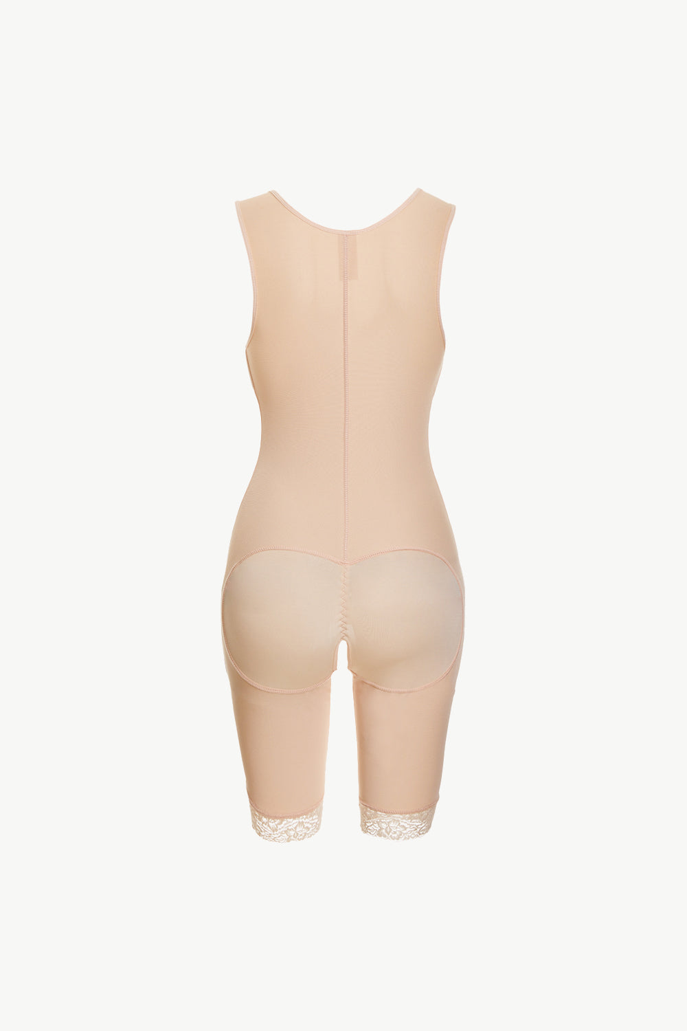 Full Size Lace Trim Shapewear with Zipper - Luxe4Everyday Shapewear